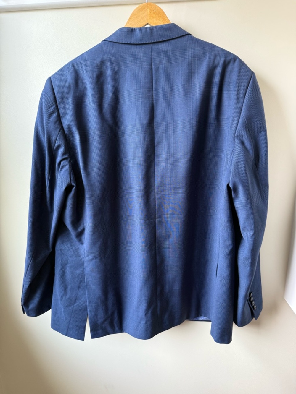 SARTORIA TOSI Italy Handmade Blazer Jacket Plaid Blue Preppy Super 150s Wool 48R - Picture 3 of 10